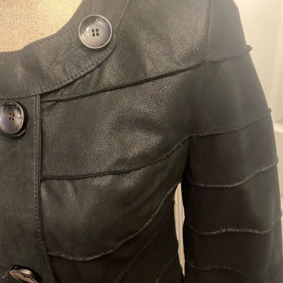 Glabor genuine leader 3/4 sleeve evening jacket, S - Picture 4 of 13